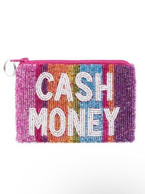 NWT Tiana New York ‘Cash Money’ Multi Beaded Coin Purse